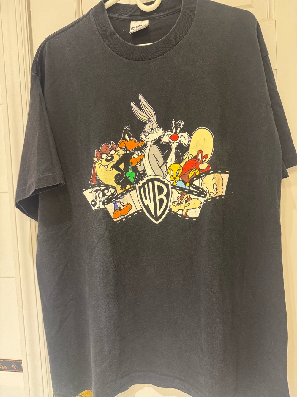 Vintage 90s Looney Tunes T Shirt XL Single Stitch Acme USA Warner Bros WB